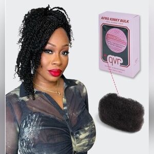 Afro Kinkys Curly Human Hair Bulk Dreadlock Extensions Locs & Mini Twist 12" 50g
